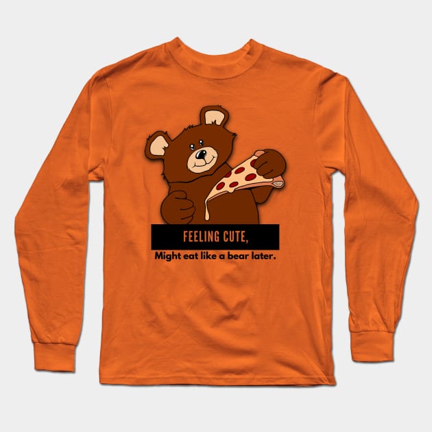 Eat Like A Bear Long Sleeve T-Shirt by JasonLloyd